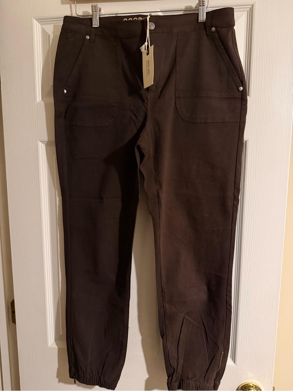 Men's Brown Jogger Pants - Casual Utility Style